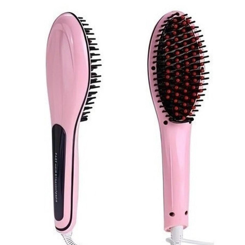 Escova Alisadora e Modeladora Elétrica Profissional 5 em 1 Bivolt 230°C