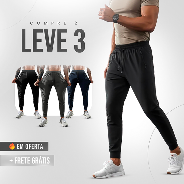 Calça Jogger com Elastano Premium - PAGUE 2 LEVE 3 + [4 CUECAS DE BRINDE]
