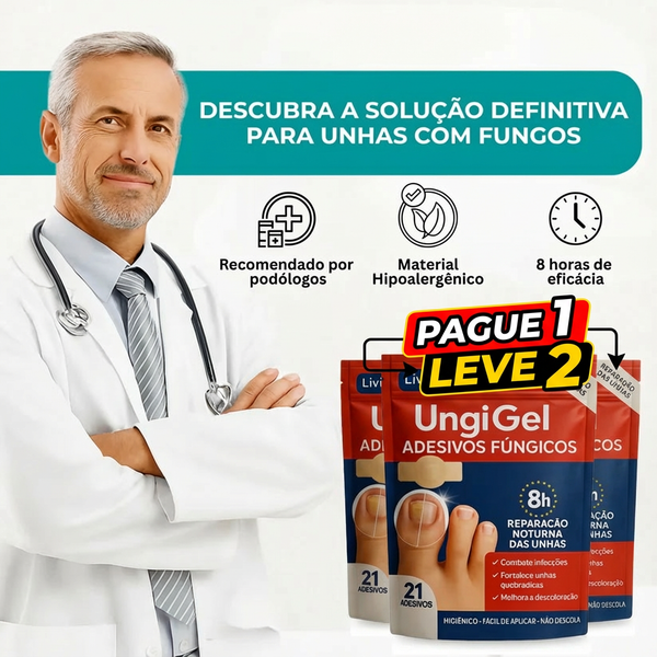 Adesivo UngiGel: reparador de unhas avançado [PAGUE 1 LEVE 2 , ULTIMAS UNIDADES]